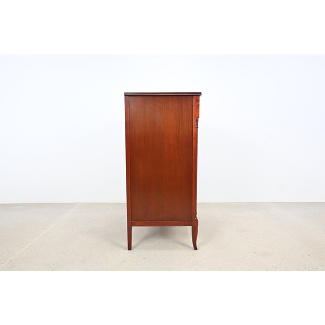 Federal Style Mahogany Highboy Dresser With Fluted Columns by Rway Furniture For Sale - Image 10 of 16