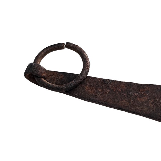 Copper Antique Hand-Forged Copper & Iron Tinned Hearth Ladle (Circa 1850–1900) For Sale - Image 8 of 12