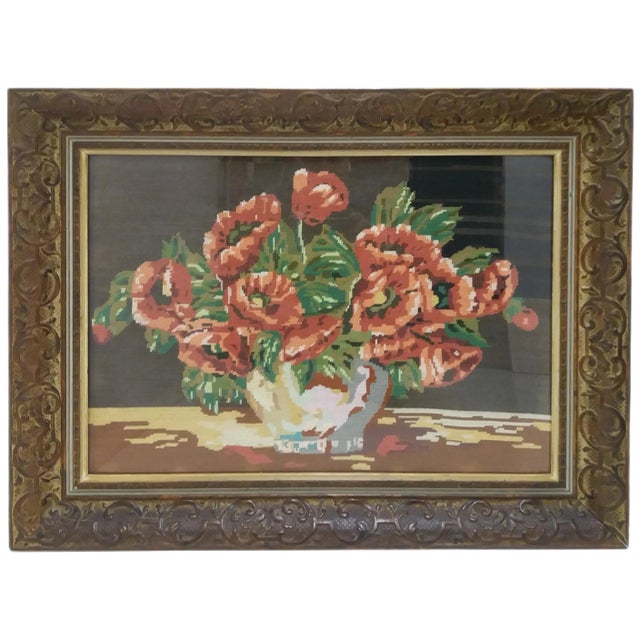 Mid-Century Woven Frame Tapestry, 1950s For Sale