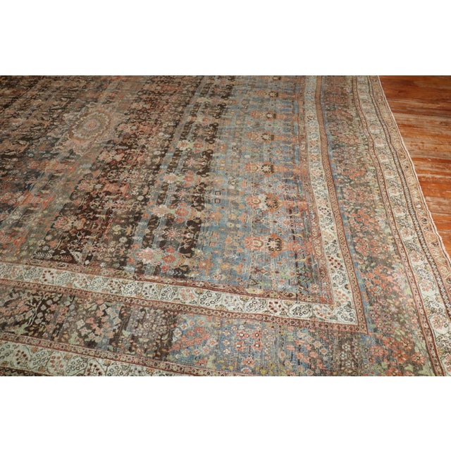 Antique Afshar Square Room Rug - 10'8" x 12'2" For Sale In New York - Image 6 of 12