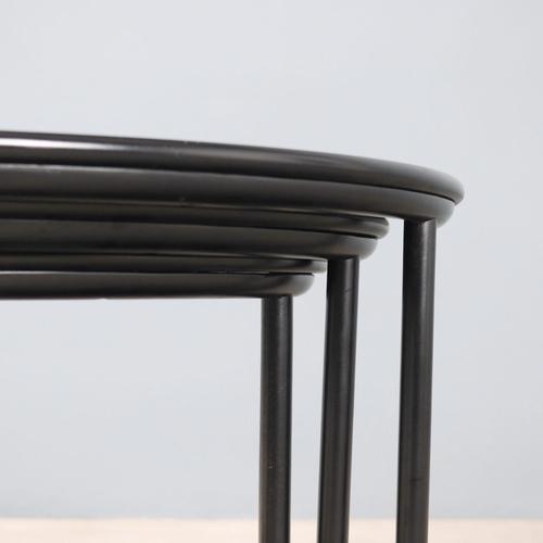 Tria Coffee Tables by Gianfranco Frattini for Acerbis, Set of 3 For Sale - Image 5 of 10