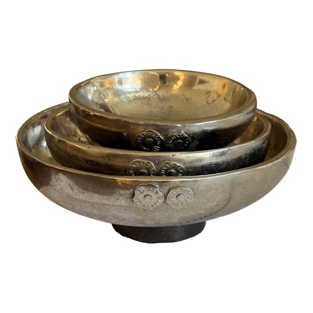 Jan Barboglio Set of 3 Stacking Bowls For Sale