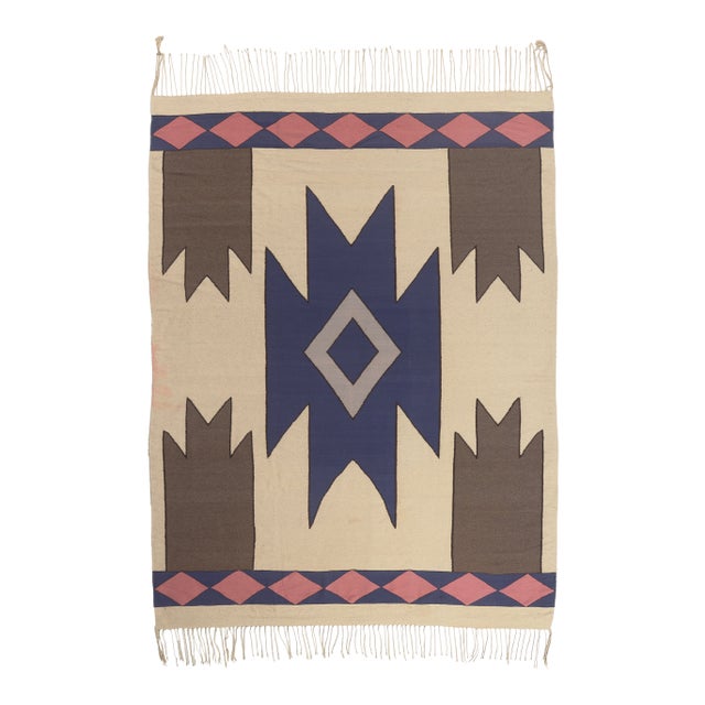 Vintage Indian Dhurrie Rug, 09'02 X 12'01 For Sale