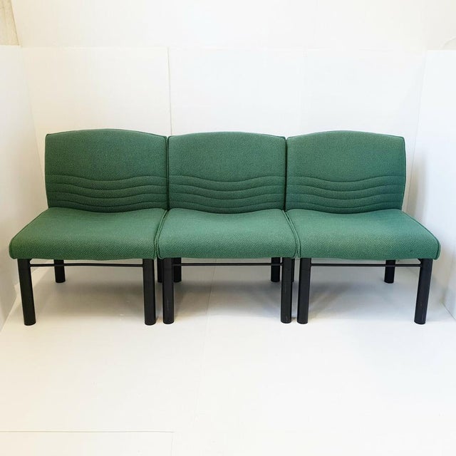 Vintage Wool and Steel Armchair, 1980s For Sale - Image 11 of 13