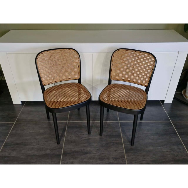 N811 Chairs attributed to Joseph Hoffmann for TON, 1990, Set of 2 For Sale - Image 6 of 11