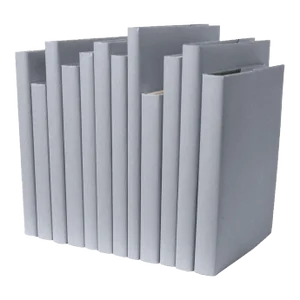 Decorative Books - Marble Oversized Paper Wrapped Books - 1 Foot of Grey Books