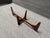 Brown MCM Stingray Wood and Glass Coffee Table in Manner of Adrian Pearsall "Stingray Table For Sale - Image 8 of 8