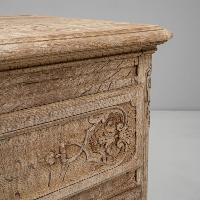Traditional Mid 20th Century France Traditional Antique White Wood Chests of Drawers For Sale - Image 3 of 11