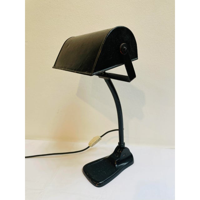 Bauhaus Vintage Metal Workshop Lamp, 1920s For Sale - Image 3 of 10
