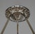 Metal French Art Deco Geometric Floral Pendant Light by Viarmé - 1930s For Sale - Image 7 of 11