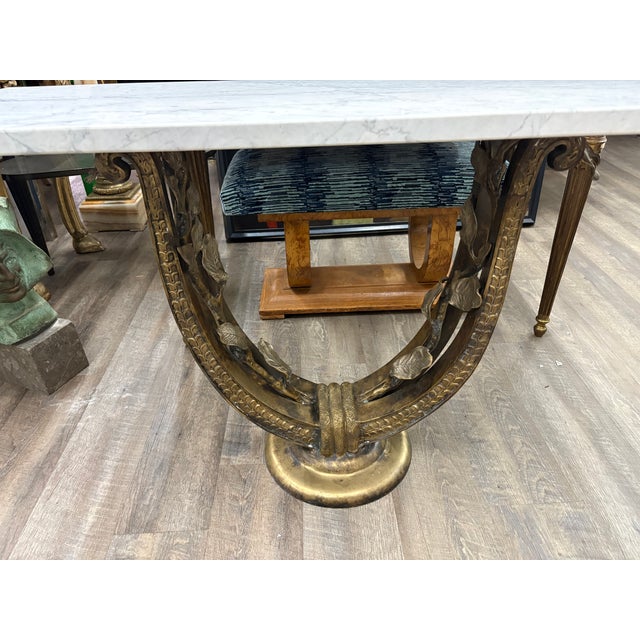 1930s 1930s Italian Art Deco Bronze Console Table For Sale - Image 5 of 18