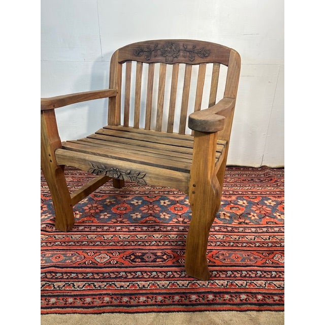 1990s Teak Garden Chair by Kingsley Bate For Sale - Image 12 of 12
