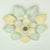 Metal Vintage Pastel Flush Mount or Wall Sconce Leafs Green Peach Light Blue | Mid Century Hollywood Regency Ceiling Lamp Toleware Retro 1980s For Sale - Image 7 of 10