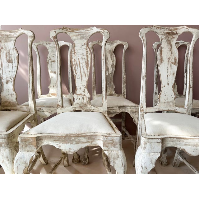 Antique French High-Back Dining Chairs, 1800s, Set of 6 For Sale - Image 5 of 5