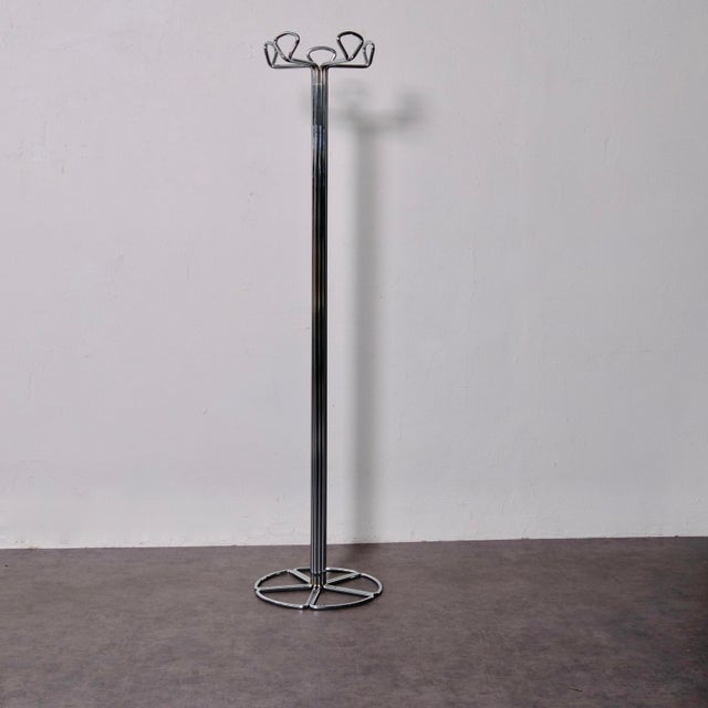 Chromed Metal Floor Coat Rack from Fiarm, 1960s For Sale - Image 4 of 18