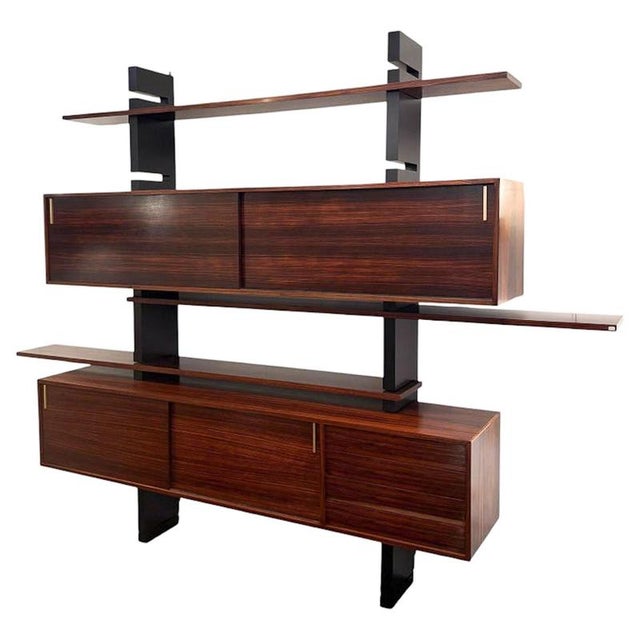 Brown Mid-Century Modern Extenso Wall Unit from Amma, Italy, 1970s For Sale - Image 8 of 10