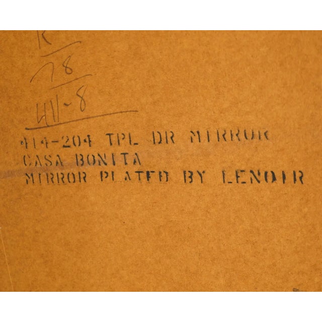 Dixie Furniture Casa Bonita Spanish Mediterranean Style 25" Dresser / Wall Mirror 414-204 For Sale In Kansas City - Image 6 of 7