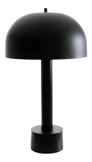 Re-Visioned "Laurel" Table Lamp Powdered Coated Black Metal.
