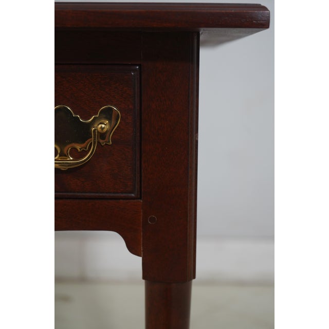 1990s Stickley Colonial Williamsburg Wa-1059 Mahogany 3 Drawer Console Table For Sale In Philadelphia - Image 6 of 18