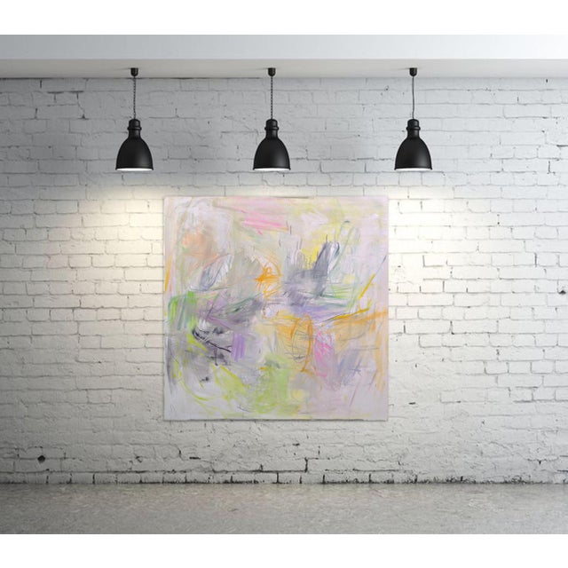 "Sydney Sunrise" by Trixie Pitts Large Abstract Expressionist Oil Painting For Sale In Nashville - Image 6 of 13