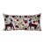 Hand Embroidered Suzani Lumbar Pillow – Deer & Pomegranate, 18'' X 34'' For Sale