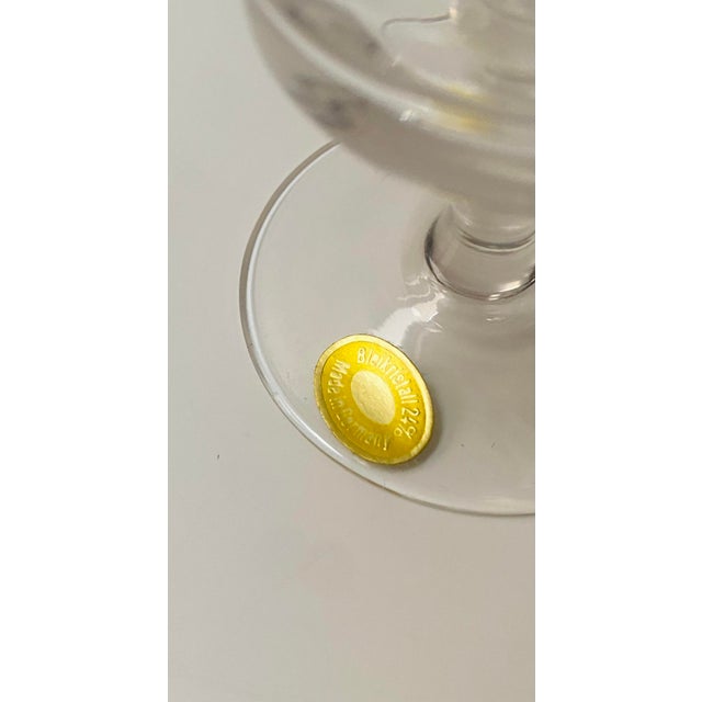 Mid 20th Century Mid Century Modern Champagne Glasses Flutes - Pair For Sale In New York - Image 6 of 7