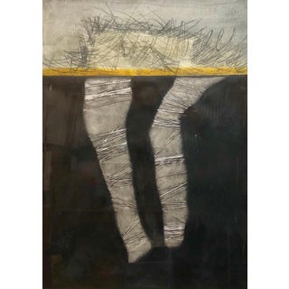 Ramon Carulla, Cuban Art Abstract Oil Painting Latin American 1970's Abstraction String Series, 1977 For Sale