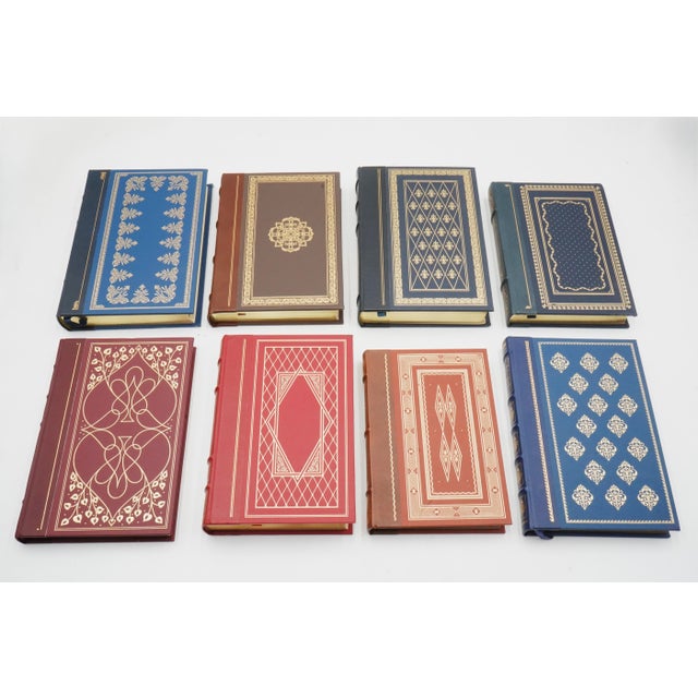 Traditional Set of 8 Franklin Library Leather Bound Books For Sale - Image 3 of 11