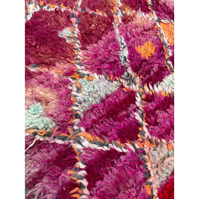 1980s Moroccan Vintage Abstract Rug - 5'3" X 8'11" Ft For Sale - Image 5 of 11