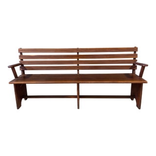 Vintage Slat Bench For Sale