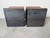 Vintage Postmodern Steel & Saddle Leather Cube Ottomans – A Pair/ Sold For Sale - Image 10 of 12