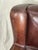 1990s Baxter Italian Brown Leather Club Armchair – Modern Sculptural Lounge Chair For Sale - Image 11 of 14