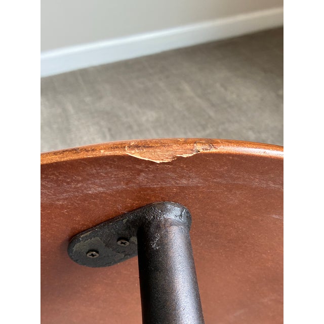 Late 20th Century Late 20th Century Baker Furniture Milling Road Round Burl Wood Tripod Side Table For Sale - Image 5 of 5