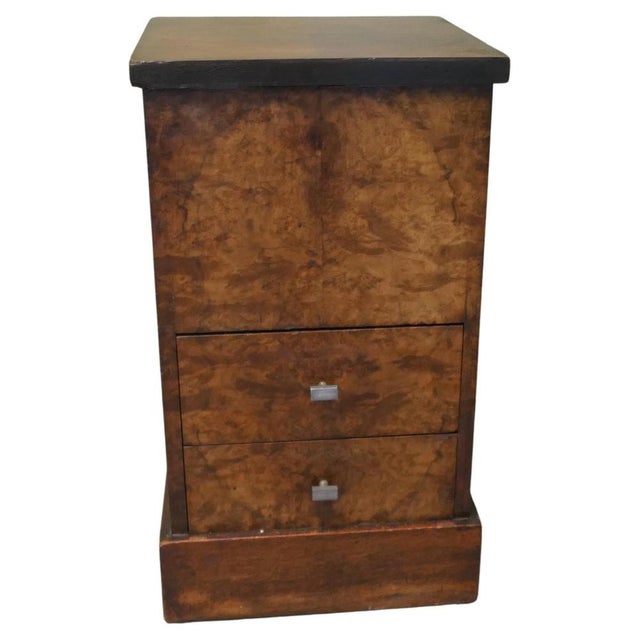 Wood Art Deco Sewing Box Chest of Drawers in Walnut and Oak, 1930 For Sale - Image 7 of 7