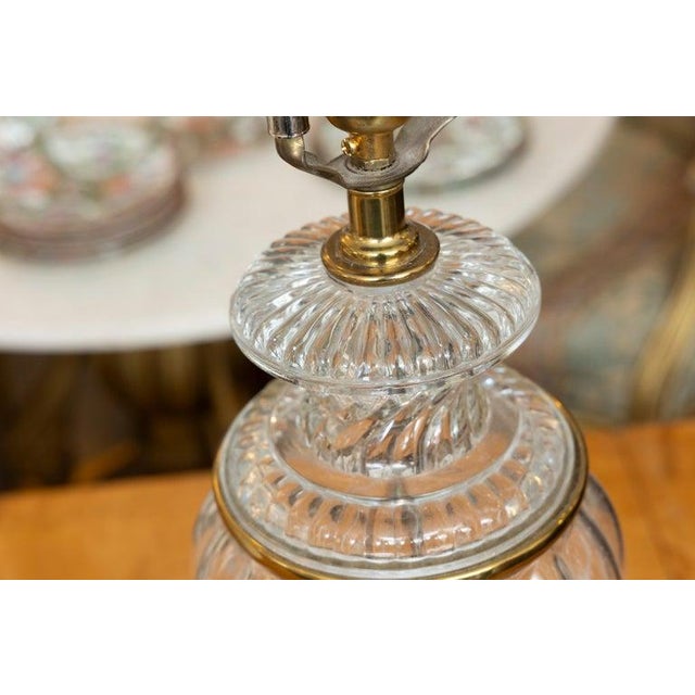 Pair of French Glass Table Lamps For Sale In West Palm - Image 6 of 7