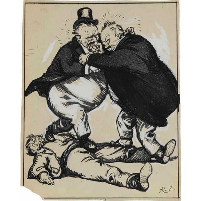 Quarreling Politicians is a modern artwork realized by Gabriele Galantara (1865-1937) in the early 20th century....