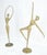Mid-Century Modern Pair of 3 Foot Tall Solid Brass Ballerina Dancers Sculptures Figurines Statue For Sale - Image 3 of 8