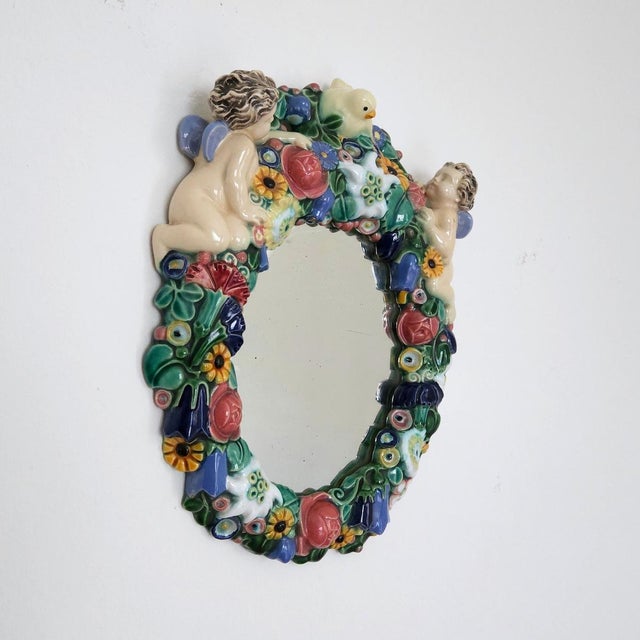 Model Number 287 Mirror from Michael Powolny, 1890s For Sale - Image 4 of 4