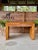 Vintage Geometric Split Bamboo Desk Console or Vanity With Two Drawers For Sale - Image 11 of 12
