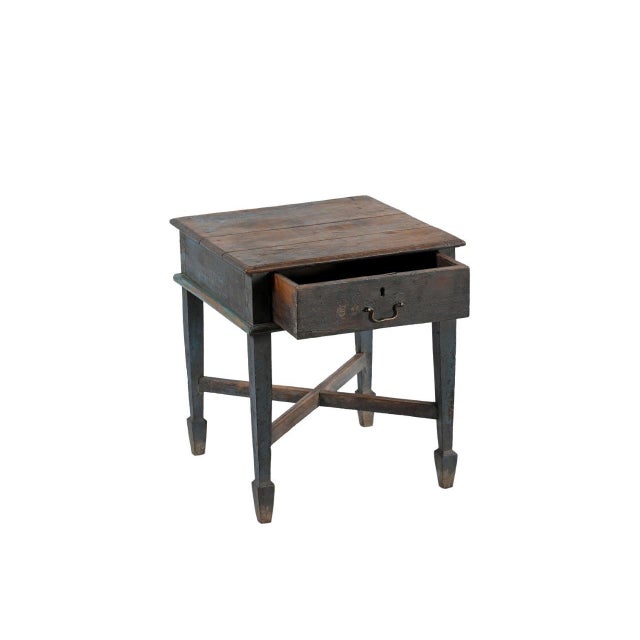 Vintage Indian Teakwood Side Table For Sale - Image 4 of 5