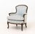 Sky Blue Louis XV Style Blue Upholstered Bergeres, Pair For Sale - Image 8 of 12