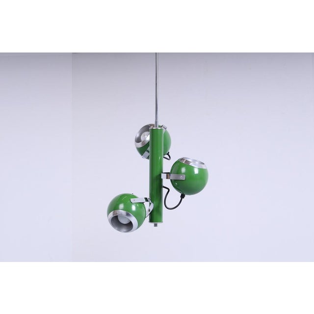Adjustable Green Eyeball Pendant Lamp from Herda, 1970s For Sale - Image 15 of 18