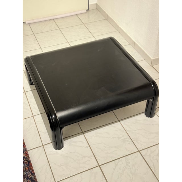 Gae Aulenti All Black Orsay Table by Gae Aulenti for Knoll International, 1970s For Sale - Image 4 of 5