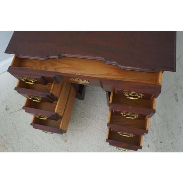 1970s Bartley Collection Blockfront Kneehole Chest, Attributed For Sale - Image 4 of 18