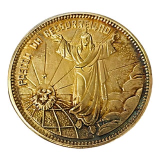 Easter Commemorative Silver Gilt Coin For Sale