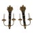 Vintage Louis XVI Style Two-Light Electric Wall Sconces--a Pair For Sale