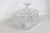 Art Deco 1940s Crystal Butter Dish Clear Cut Glass Lidded Serving Plate For Sale - Image 3 of 18