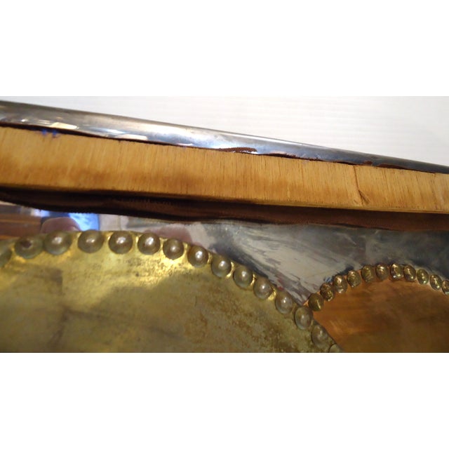 Gold Vintage Modern Metal Wall Art For Sale - Image 8 of 9