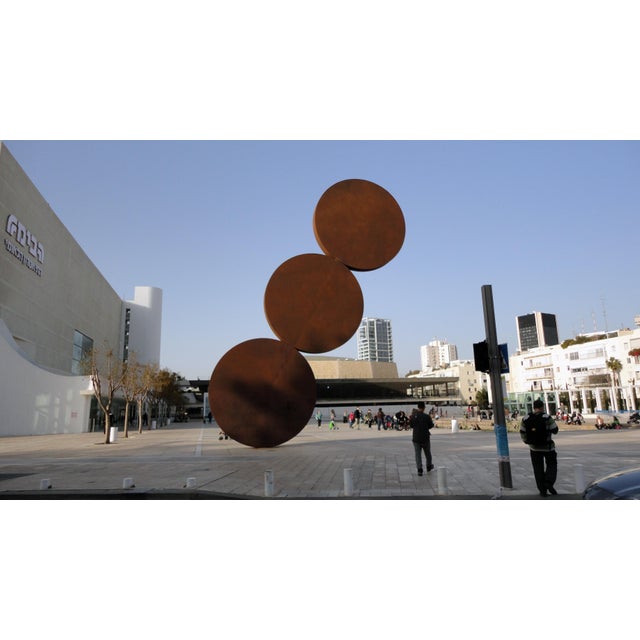 Hitromemut (Uprise) Beautiful large sculpture by renowned Israeli sculptor Menashe Kadishman. Super quality, and visually...