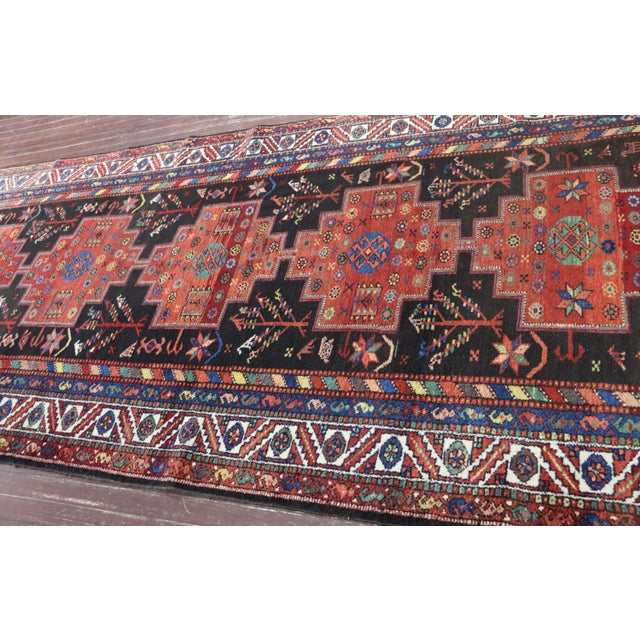 Antique Persian Bakhtiari Gallery Carpet, 4'7" × 11'3" For Sale - Image 9 of 10